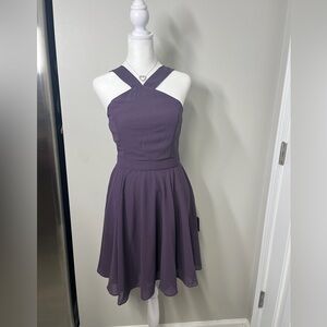 Lulus,plum skater dress, size S, CB47
